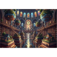 El Emeği Kozmik Kütüphane Puzzle Yapboz 99 Parça