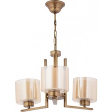 Avonni AV-7013-395-3E Eskitme Kaplama Modern Avize E27 Metal Cam 50 cm