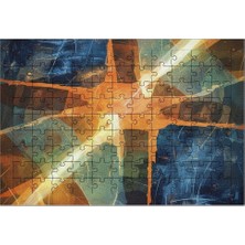 El Emeği Modern Soyut Puzzle Yapboz 99 Parça