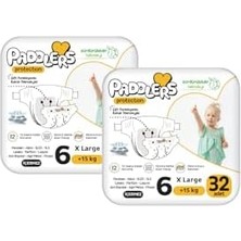 Storemax Paddlers Protection Bebek Bezi 6 Numara X-Large 64 Adet (15+Kg) 2'li Jumbo Set