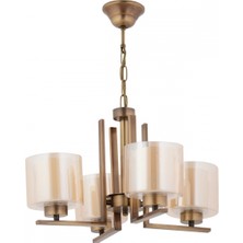 Avonni AV-7013-395-4E Eskitme Kaplama Modern Avize E27 Metal Cam 50 cm