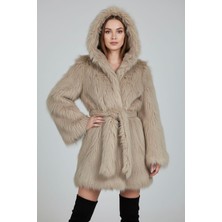 Rabiossa Kapşonlu Ithal Kürk