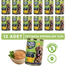 Enzo 12 Adet Tavuk Etli Yaş Köpek Maması 400 Gr.