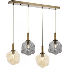 Avonni AV-1775-4EY Eskitme Kaplama Modern Avize E27 Metal Cam 77X14 cm