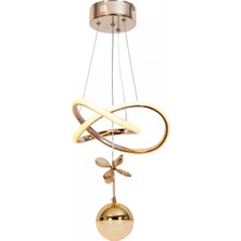 Avonni AV-7014-6130-2BKR-1TK Bakır Kaplama Modern Avize LED Alüminyum Silikon 27X27 cm