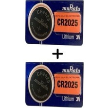 Murata CR2025 3V Lityum Pil 2'li Paket