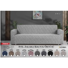Bella Home Altınkoza Maksi Stil Strech Koltuk Örtüsü (3+3+1+1) - Likralı - Lastikli - Oturma Grubu