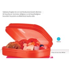 Tupperware F20 Saklama Kabı Açık Kırmızı  800 ml