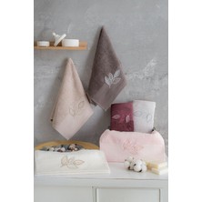 Bella Home 50X90 Pırıltı 3D Nakışlı El Havlusu - 6 Adet