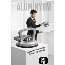 Modacar Profesyonel Alüminyum 50 kg Kilitli Vantuzlu Ağır Cam Seramik Fayans Mermer Kaldırıcı 115 mm