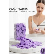 Modacar Parfümlü Elde Eriyen Kağıt Sabun - 100 Lü Paket Sihirli Sabun - Hijyenik Seyahat Kutusu