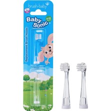 Brush-Baby Babysonic Bebek ve Çocuklar Için Elektrikli Diş Fırçası 0-3 Yaş Akıllı Led,zamanlaycı,2 Yedek Başlık
