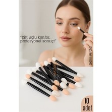 Modacar 10 Lu Göz Makyaj Aplikatörü Seti - Çift Uçlu, Sünger Başlıklı, Far Uygulama Için Ideal