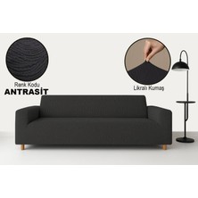 Bella Home Maksi Strech Su Yolu Koltuk Örtüsü (3+3+1+1) - Lastikli - Likralı - Oturma Grubu
