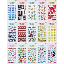 Belirtilmemiş Puti Shine Kabartmalı Sticker 5 Kartela