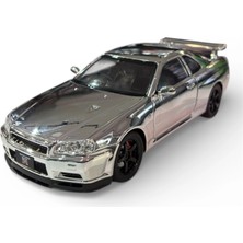 Hobbiez World 1/24 Nissan Gtr R34 - Silver