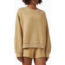 Represent Initial V Notch Sweater, Pamuklu Fleece, Minimalist ve Lüks Günlük Sweater