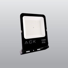 Ack 150W LED Projektör Bahçe Açık Alan Tabela Aydınlatması 3000K Günışığı