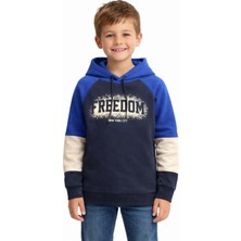 Monox Erkek Çocuk Feedom Baskılı 3 Iplik Şardonlu Kapşonlu Sweatshirt