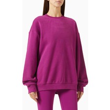 Vuori Restore Oversized Sweatshirt, Pembe Organik Pamuk Rahat Günlük Sweatshirt