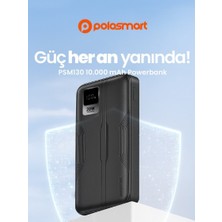Polosmart PSM130 Taşınabilir 20W Pd Çıkışı Dijital Göstergeli Şarj Cihazı Powerbank 10.000 Mah Beyaz