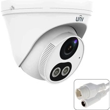 Uniview Unıvıew Unv IPC3612LB-AF28K-WL Ir Dome Ip Kamera 2mp 2.8mm Sabit Lens H.265+ Sesli Colorhunter Truewdr