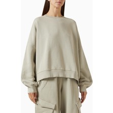 Represent Initial V Notch Sweater, Pamuklu Fleece, Minimalist ve Lüks Günlük Sweater