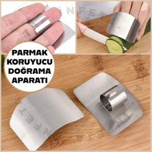 İnfeta Parmak Koruyucu Sebze Doğrama Aparatı-Paslanmaz Parmak El Kesimi Önleyici Aparat