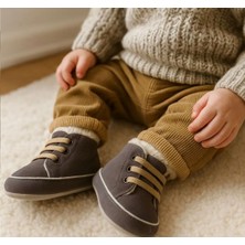 Minissa Doğal Pamuk Astarlı, Bebek Ilk Adım Ayakkabısı, Kaydırmaz Taban Bebek Patik-Panduf Sıcacık