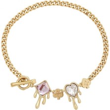 SERENES Drip Taş Detaylı 14 Ayar Altın Kaplama Trend Şık Kadın Bileklik