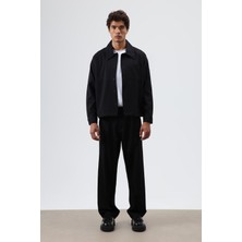 Vamos Baggy Fit Kumaş Pantolon Siyah