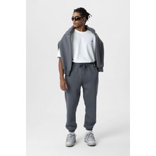 Vamos Basıc Oversize Jogger Eşofman Altı Açık Füme