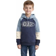 Monox Erkek Çocuk Feedom Baskılı 3 Iplik Şardonlu Kapşonlu Sweatshirt