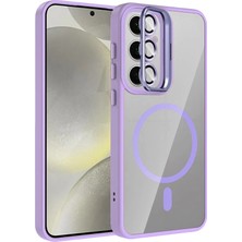 Sptrns Joko Samsung Galaxy S24 Fe Remim Lensli Magsafe Standlı Kapak - Lila