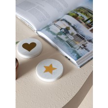 The Mia Mermer Bardak Altlığı Yıldız