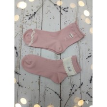 TrendyChic Ikili Pembe Kedi Detaylı Kadın Çorap