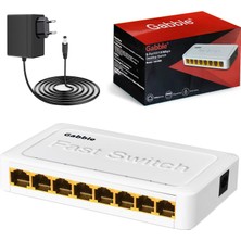 Gabble GAB-SWC08 Ethernet Switch Hub 8 Port 10/100 Mbps