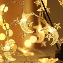 Arthurs Ay Yıldız Tasarımlı 20 LED USB Aydınlatma