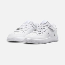 Nike Air Force 1 Easyon Ps Çocuk Bebek Beyaz Deri Spor Ayakkabı | FN0237-111