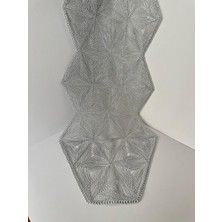 KuNu Box Dekoratif Masa Runnerı – Gold & Gümüş Hafif Parlak