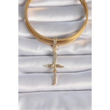 Ayder Timya Pirinç Gold Renk Zirkon Taş Detaylı Elif Model Anka Kuşu Figür Ajda Charm - TJ-BC1013 TG/TMYA1395 218325