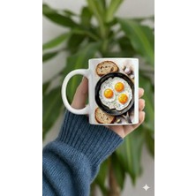 Sartre Art "kahvaltılarca" Sevgililer Günü Özel Hediye Tasarımlı Porselen Kupa Bardak