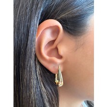 Aurah Su Damlası Gold Küpe