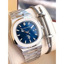 U.S. Polo Assn. U.s.polo Assn Çelik Kasa ve Kordon 2 Yıl Garantili 3 Atm Suya Dayanıklı Erkek Kol Saati E.PA1150-03