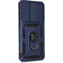 Buğz Xiaomi Redmi Note 8 Pro Kılıf Pars Lens Yüzüklü Silikon - Lacivert