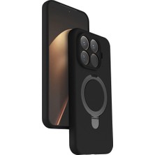 Buğz Xiaomi Mi 15T Pro Regal Magsafe Standlı Kapak - Siyah