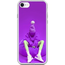 Dali Design iPhone 7 Uyumlu Şeffaf Kılıf No Face 6 Tasarımlı
