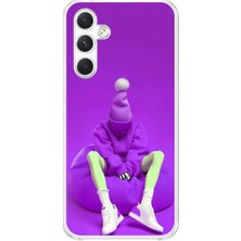 Dali Design Samsung Galaxy A34 Uyumlu Şeffaf Kılıf No Face 6 Tasarımlı