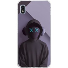 Dali Design Samsung Galaxy A10 Uyumlu Şeffaf Kılıf No Face 2 Tasarımlı