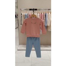 Kidzes Kız Bebek %100 Pamuk Taytlı 2'li Takım